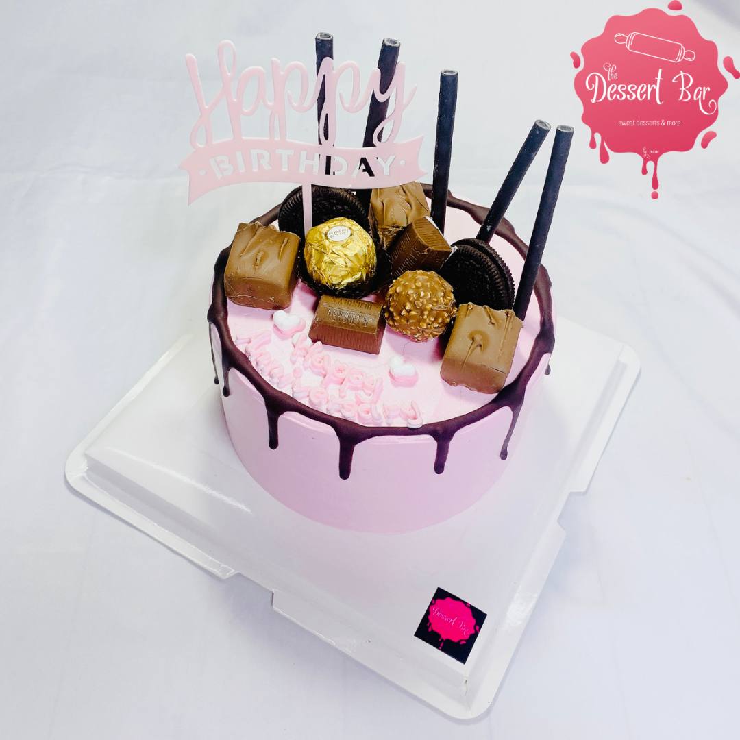 Pink chocolate cake